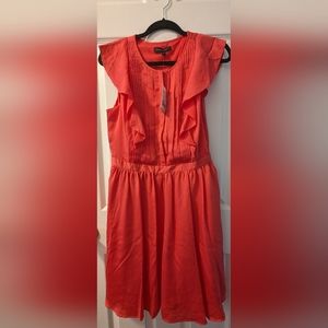 Coral Banana Republic dress